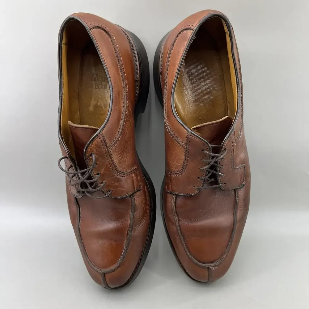 Allen Edmonds Stockbridge Oxfords Men‎ Size 11.5 D Brown Leather Split Toe Shoes